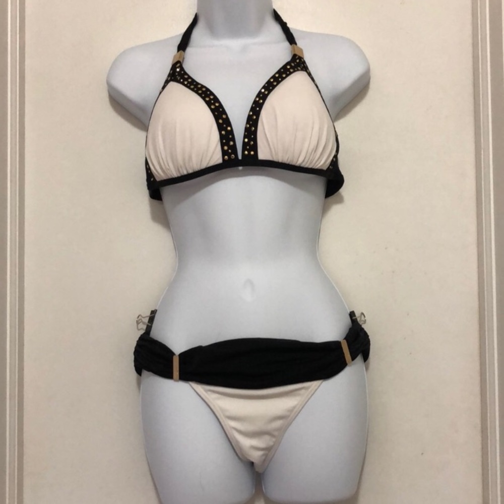 Black and white VS bathing suit L Top M Bottom